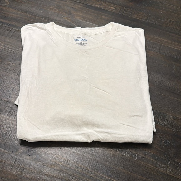Men’s Stafford White Short Sleeve Tees DRY + COOL 4XL TALL 3 Pack Bundle T-shirt - Picture 3 of 4